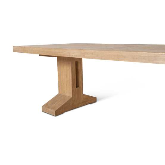 Doran 3m Elm Dining Table - Natural Dining Table Nasa-Core   