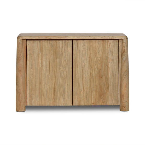 Ex Display - Varika 1.3m Storage Cabinet - Natural Storage Cabinet Reclaimed-Core   