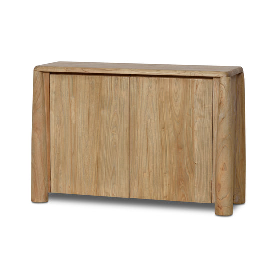 Ex Display - Varika 1.3m Storage Cabinet - Natural Storage Cabinet Reclaimed-Core   