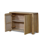 Ex Display - Varika 1.3m Storage Cabinet - Natural Storage Cabinet Reclaimed-Core   