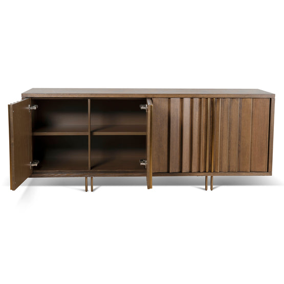 Roshan 2m Buffet Unit - Caramel Oak Buffet & Sideboard Valerie-Core   