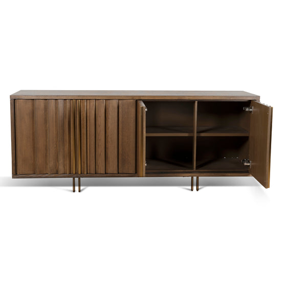 Roshan 2m Buffet Unit - Caramel Oak Buffet & Sideboard Valerie-Core   