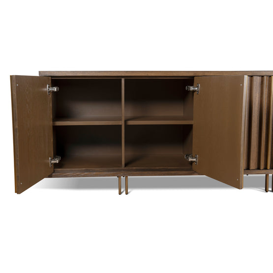 Roshan 2m Buffet Unit - Caramel Oak Buffet & Sideboard Valerie-Core   