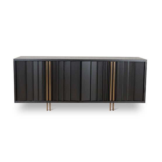 Roshan 2m Buffet Unit - Textured Espresso Black Buffet & Sideboard Valerie-Core   