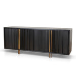 Roshan 2m Buffet Unit - Textured Espresso Black Buffet & Sideboard Valerie-Core   