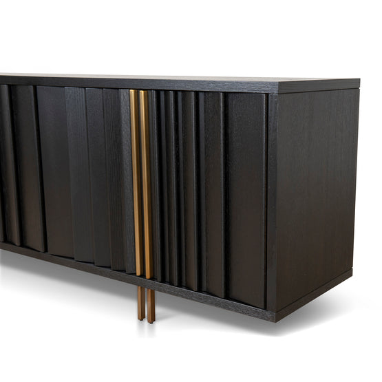 Roshan 2m Buffet Unit - Textured Espresso Black Buffet & Sideboard Valerie-Core   