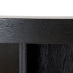 Roshan 3m Pill Shape Dining Table - Textured Espresso Black Dining Table Valerie-Core   