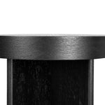 Roshan 1.3m Pill Shape Console Table - Textured Espresso Black Console Table Valerie-Core   