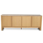 Linden 2.1m Travertine Top Sideboard Unit - Creme Ash Buffet & Sideboard Kodak-Core   