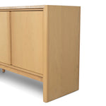 Linden 2.1m Travertine Top Sideboard Unit - Creme Ash Buffet & Sideboard Kodak-Core   