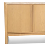 Linden 2.1m Travertine Top Sideboard Unit - Creme Ash Buffet & Sideboard Kodak-Core   