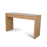 Ex Display - Linden 1.4m Travertine Top Console Table - Creame Ash Console Table Kodak-Core   