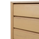 Linden 1.6m Travertine Chest of Drawers - Creme Ash Dresser Unit Kodak-Core   