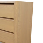 Linden 1.6m Travertine Chest of Drawers - Creme Ash Dresser Unit Kodak-Core   