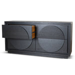 Bonnie 1.6m Dressing Unit - Textured Espresso Black Dresser Unit Valerie-Core   