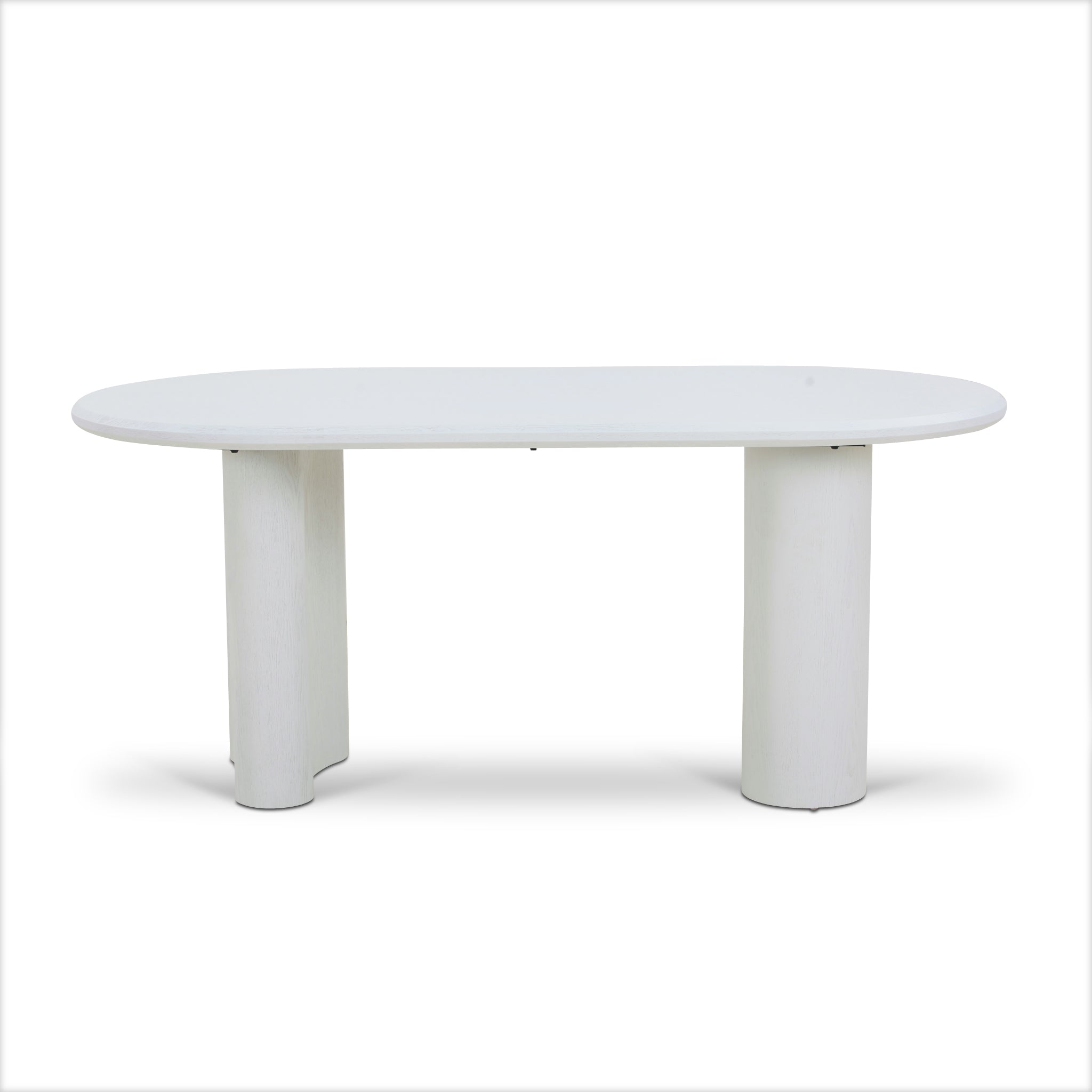 Marino 1.8m Oval Dining Table - White Dining Table Dwood-Core   