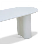 Marino 1.8m Oval Dining Table - White Dining Table Dwood-Core   