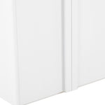 Alora 150cm (H) Ash Curve Cabinet - White Cabinet Nicki-Core   