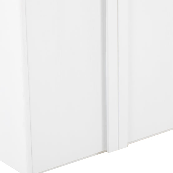 Alora 150cm (H) Ash Curve Cabinet - White Cabinet Nicki-Core   