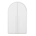 Alora 150cm (H) Ash Curve Cabinet - White Cabinet Nicki-Core   