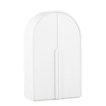 Alora 150cm (H) Ash Curve Cabinet - White Cabinet Nicki-Core   