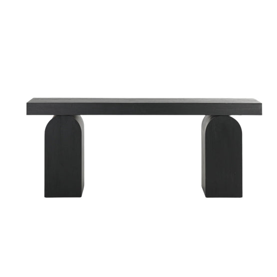 Junon 1.9m New Elm Console Table - Full Black Console Table Nicki-Core   