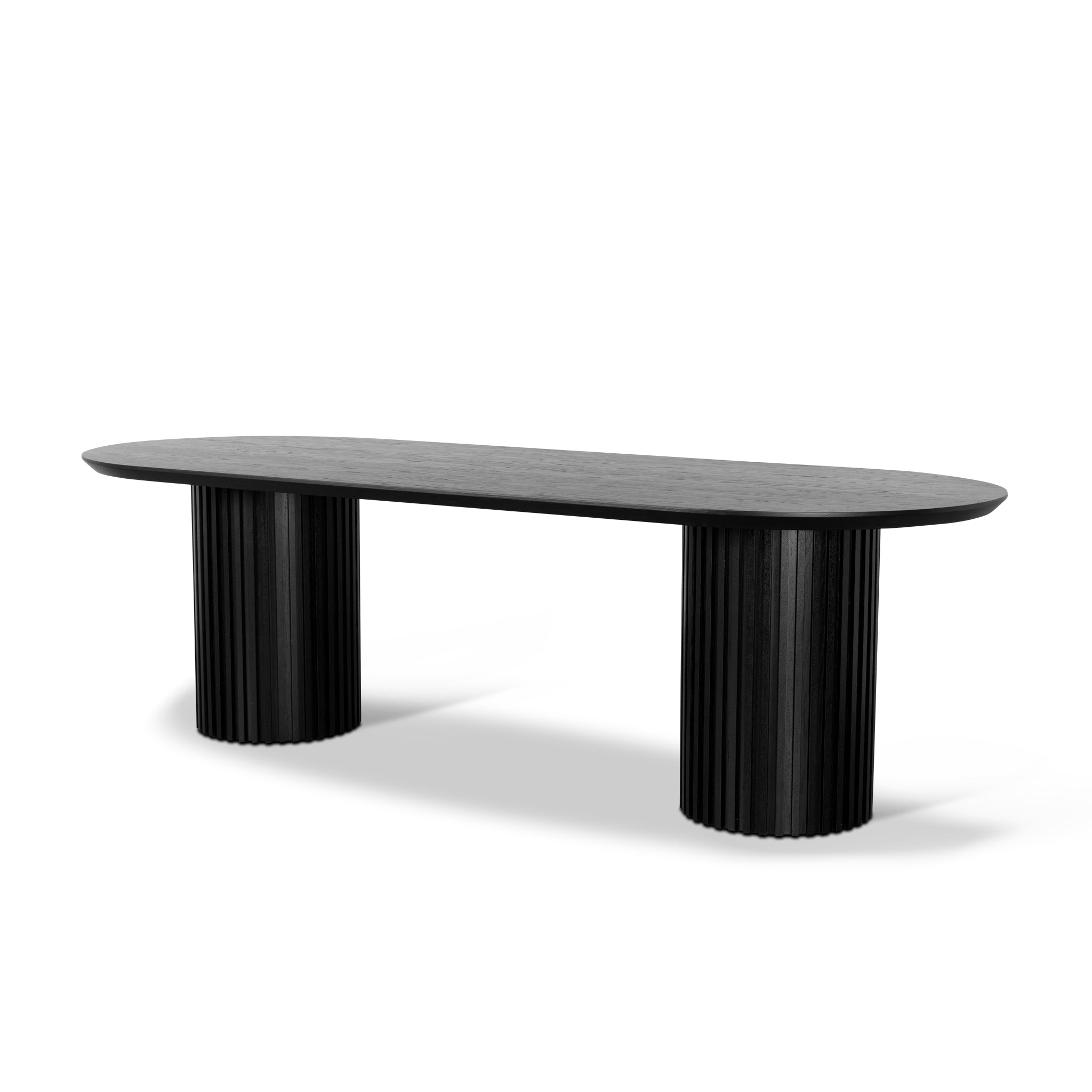 Marty 2.5m Wooden Dining Table - Black Dining Table Century-Core   