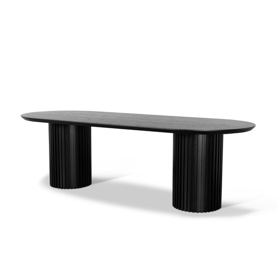 Marty 2.5m Wooden Dining Table - Black Dining Table Century-Core   