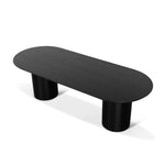 Marty 2.5m Wooden Dining Table - Black Dining Table Century-Core   