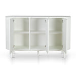 Melita 1.6m Sideboard Unit - Full White Buffet & Sideboard KD-Core   