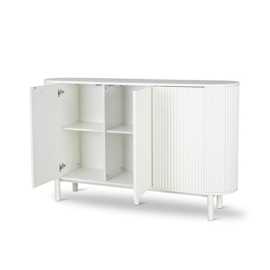 Melita 1.6m Sideboard Unit - Full White Buffet & Sideboard KD-Core   