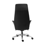 Daroc High Back Leather Office Chair - Black Office Chair Rline-Local   