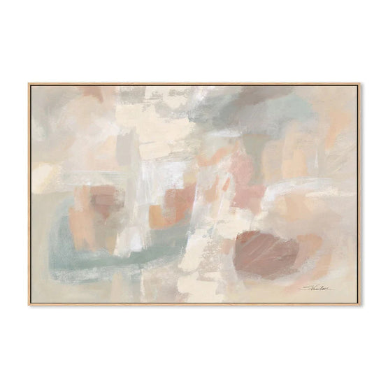 Delicate Light  100cm  x 150cm Framed Canvas - Natural Frame Wall Art Gioia-Local   