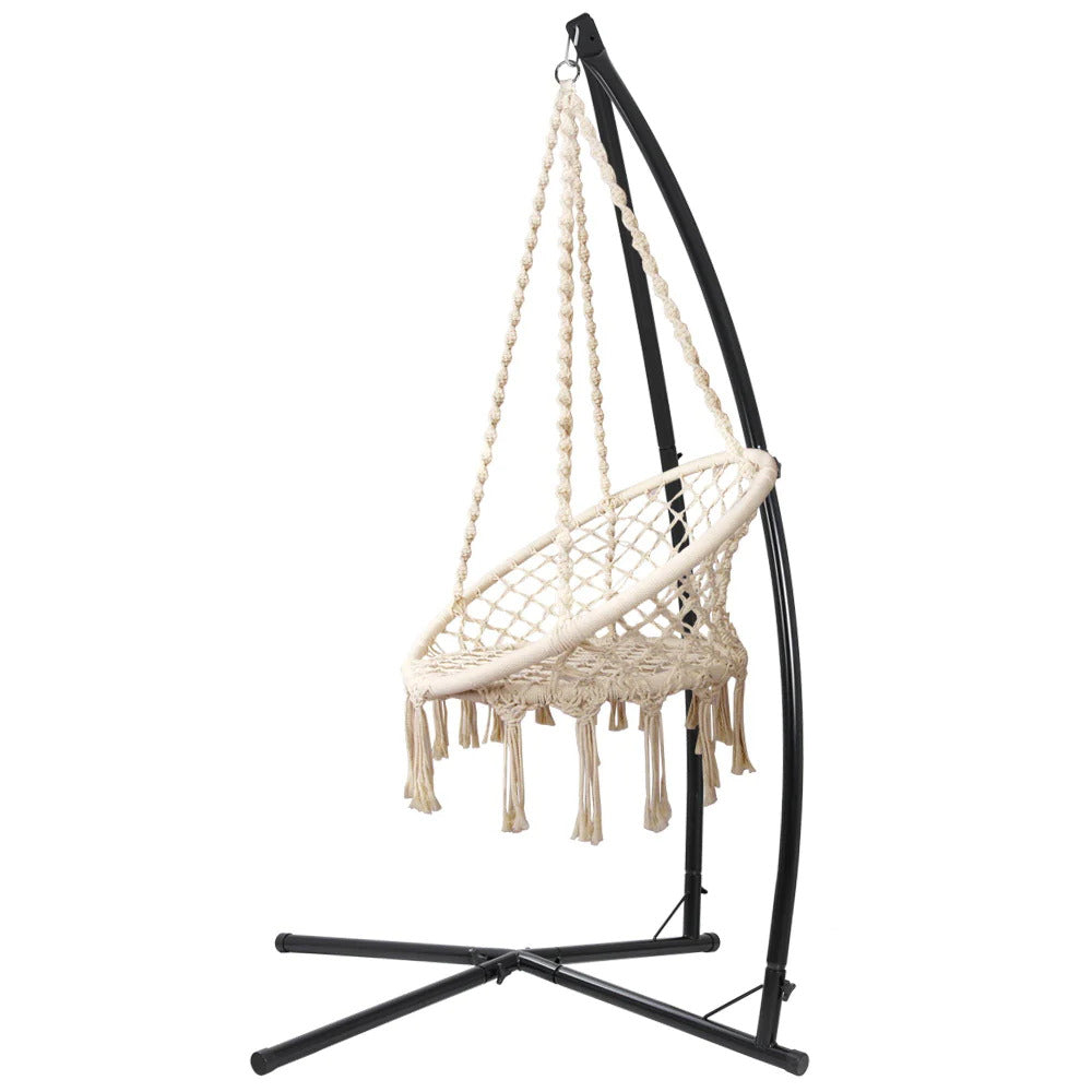 Dreobe Outdoor Cotton Hammock Chair - Cream Egg chair Aim WS-Local   