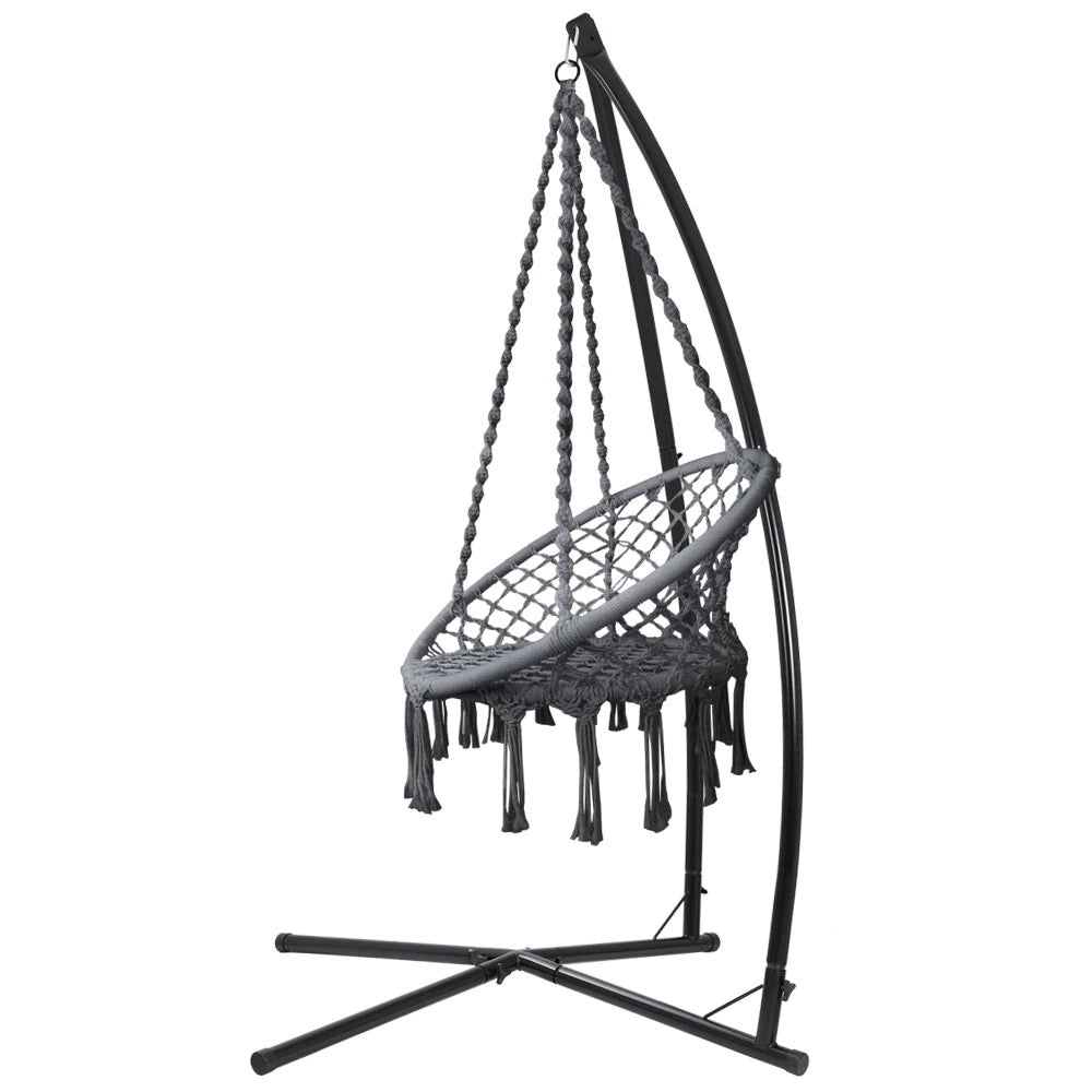 Dreobe Outdoor Cotton Hammock Chair - Grey Egg chair Aim WS-Local   