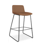 Elpix 73cm Bar Stool - Amber PU Bar Stool Rline-Local Black Base  