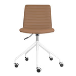 Elpix Swivel Office Chair - Amber PU Office Chair Rline-Local White Base  