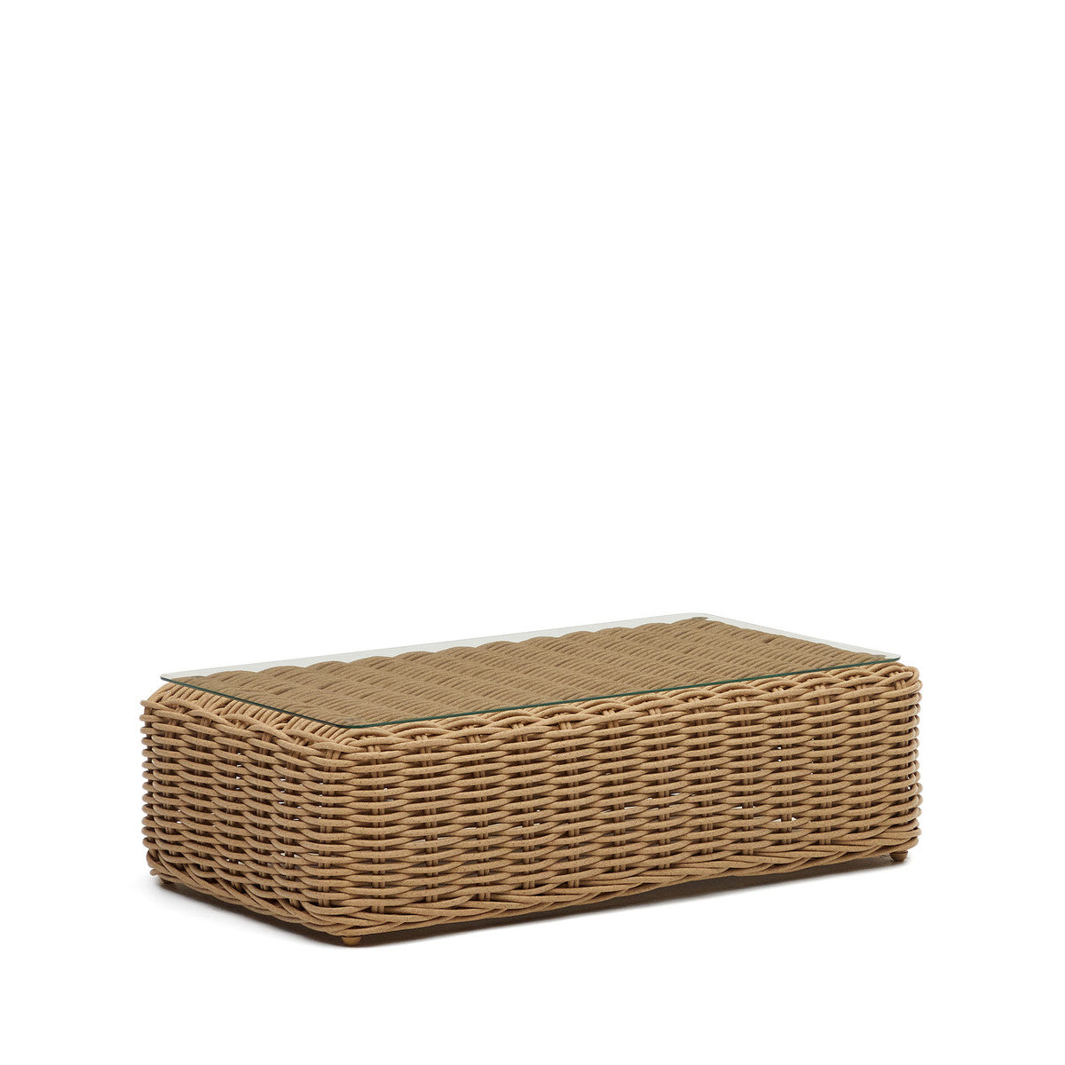 Gadot Faux Rattan Outdoor Coffee Table - Natural Outdoor Sofa The Form-Local   