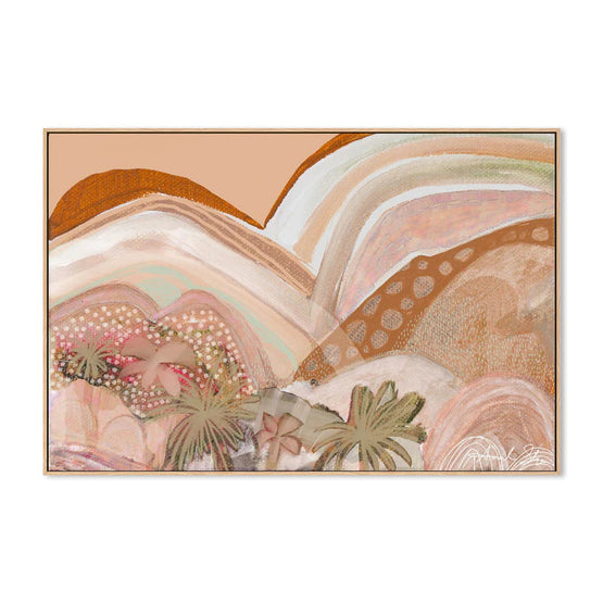 It Comes Naturally  120cm x 180cm Framed Canvas - Natural Frame Wall Art Gioia-Local   