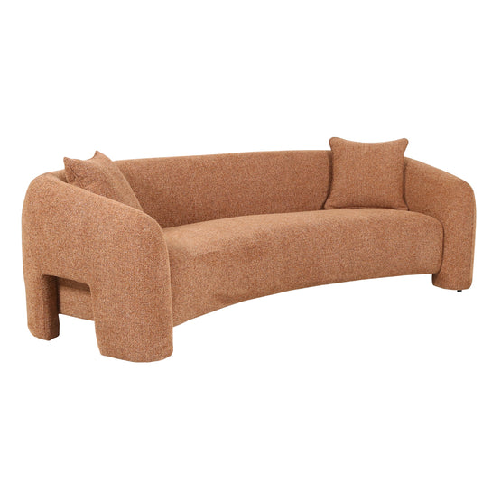 Jam 3 Seater Sofa - Coral Orange Sofa OL Sofa-Core   