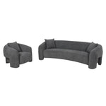 Jam 3 Seater Sofa - Coral Charcoal Sofa OL Sofa-Core   