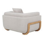 Block Armchair - Beige Linen Armchair OL Sofa-Core   