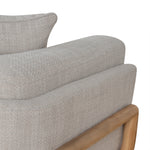 Block 3 Seater Sofa - Beige Linen Sofa OL Sofa-Core   