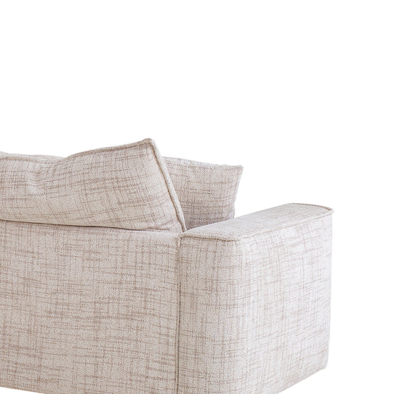 Bucha 3 Seater Fabric Sofa - Cream Sofa Iggy-Core   