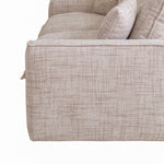 Bucha 3 Seater Fabric Sofa - Cream Sofa Iggy-Core   