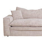 Bucha 3 Seater Fabric Sofa - Cream Sofa Iggy-Core   