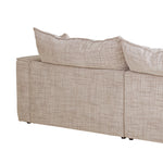 Bucha 3 Seater Fabric Sofa - Cream Sofa Iggy-Core   