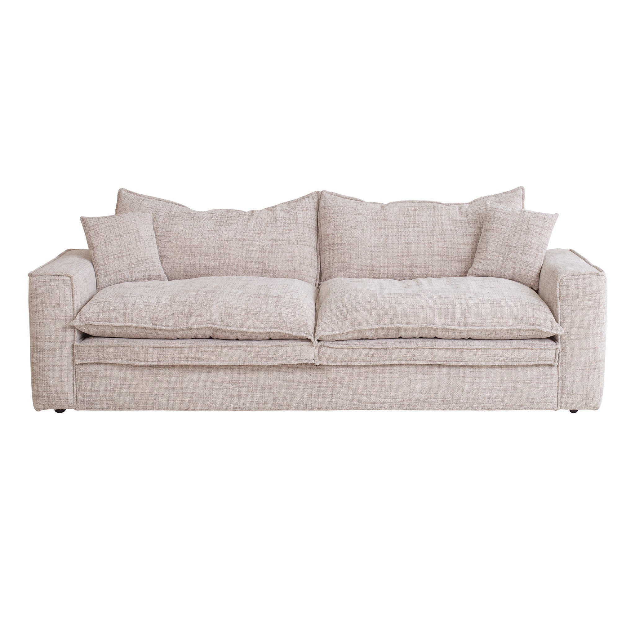 Ex Display - Bucha 2 Seater Fabric Sofa - Cream Sofa Iggy-Core