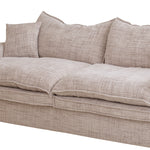 Bucha 2 Seater Fabric Sofa - Cream Sofa Iggy-Core   