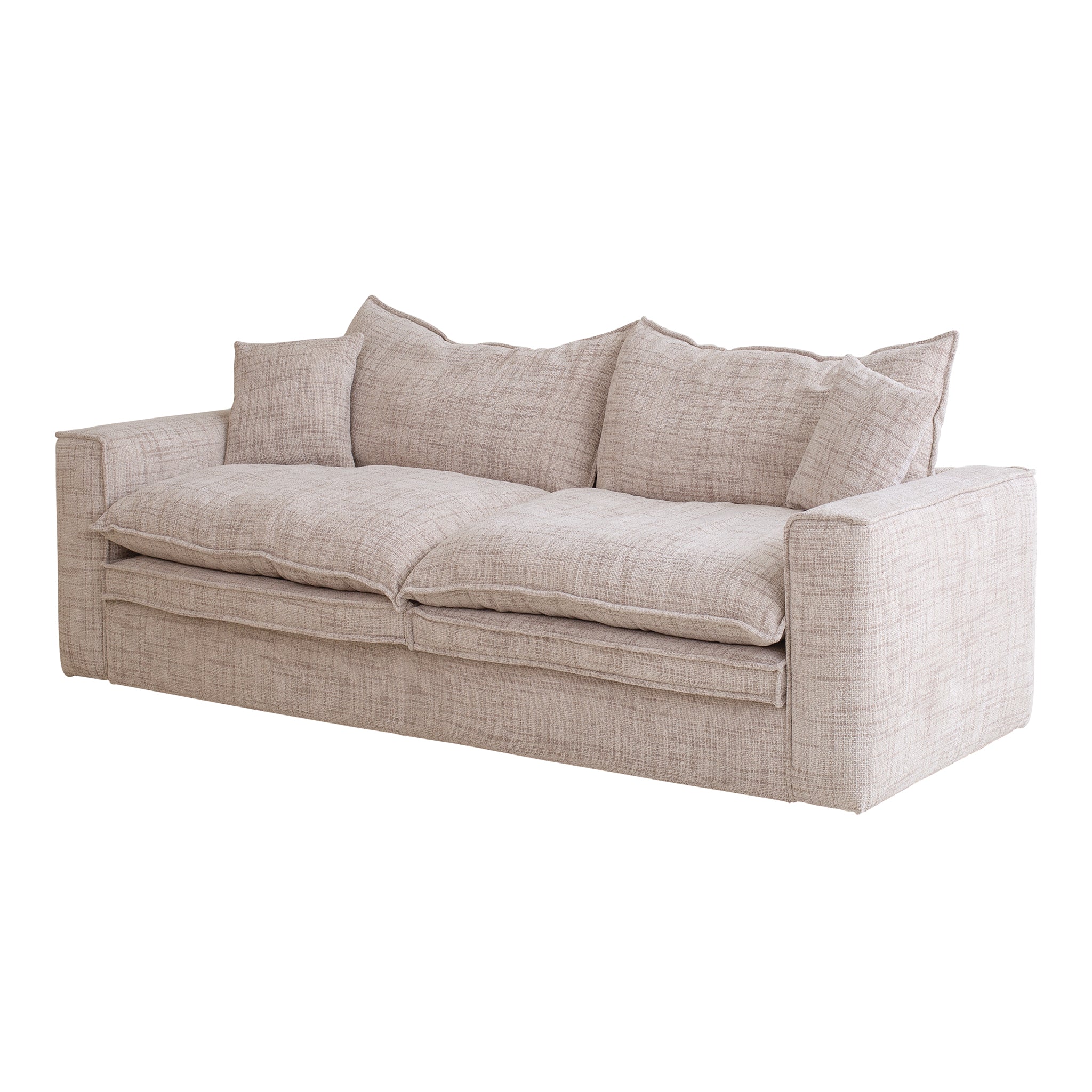 Ex Display - Bucha 2 Seater Fabric Sofa - Cream Sofa Iggy-Core